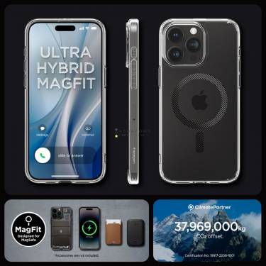 Spigen iPhone 15 Pro Max Case Ultra Hybrid MagSafe (MagFit) Carbon Fiber