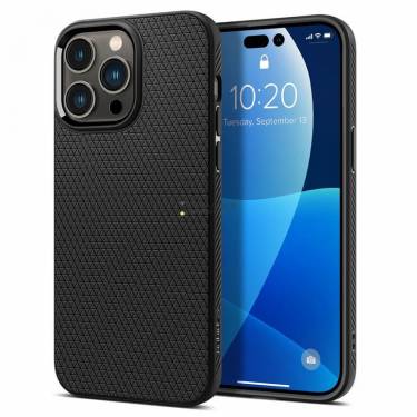 Spigen Liquid Air, matte black - iPhone 14 Pro Max