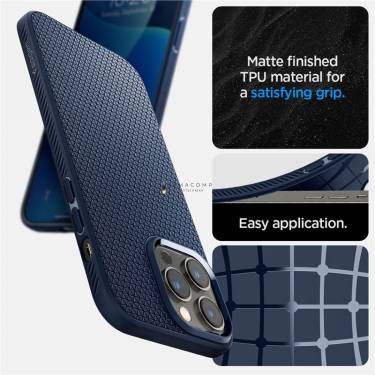 Spigen Liquid Air, navy blue - iPhone 14 Pro