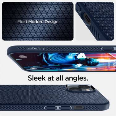 Spigen Liquid Air, navy blue - iPhone 14