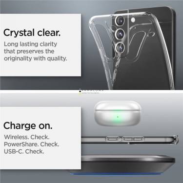 Spigen Liquid Crystal, crystal clear - Samsung Galaxy S22+