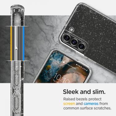 Spigen Liquid Crystal Glitter for Samsung Galaxy S22 Crystal Quartz