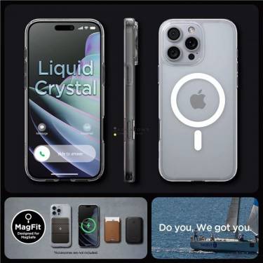 Spigen Liquid Crystal MagSafe iPhone 16 Pro Max Crystal Clear