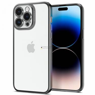 Spigen Optik Crystal, chrome gray - iPhone 14 Pro Max