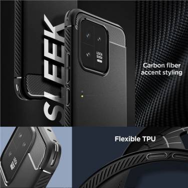 Spigen Rugged Armor, black - Xiaomi 13