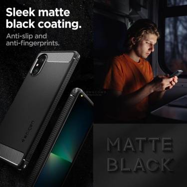 Spigen Rugged Armor for Sony Xperia 5V Matte Black