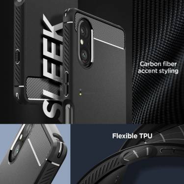 Spigen Rugged Armor for Sony Xperia 5V Matte Black