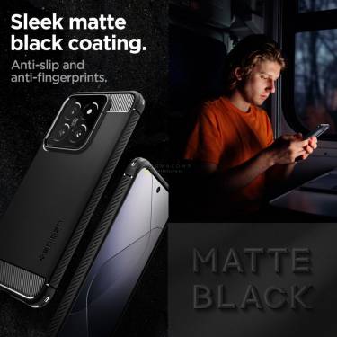 Spigen Rugged Armor for Xiaomi 14 Matte Black