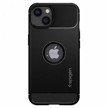 Spigen Rugged Armor, matte black - iPhone 13