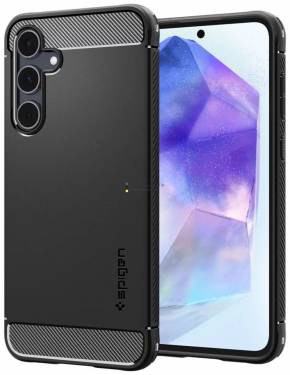 Spigen Rugged Armor Samsung Galaxy A55 Matte Black