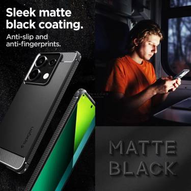 Spigen Rugged Armor Xiaomi Redmi Note 13 Pro 5G / POCO X6 5G Matte Black