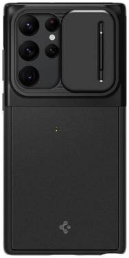 Spigen Spigen Optik Armor for Samsung Galaxy S22 Ultra Black