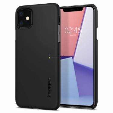 Spigen Thin Fit, black - iPhone 11