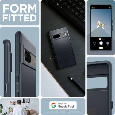 Spigen Thin Fit, metal slate - Google Pixel 7