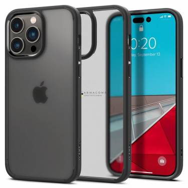 Spigen Ultra Hybrid, frost black - iPhone 14 Pro