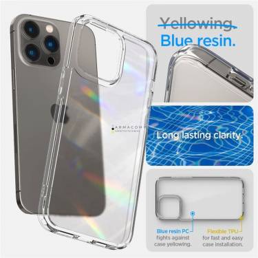 Spigen Ultra Hybrid, frost clear - iPhone 14 Pro Max