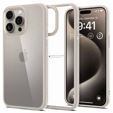 Spigen Ultra Hybrid iPhone 15 Pro Natural titanium