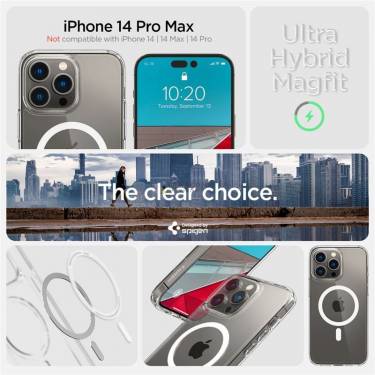 Spigen Ultra Hybrid MagSafe, white - iPhone 14 Pro Max