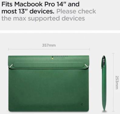 Spigen Valentinus S Notebook táska 14" Jeju Green