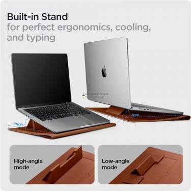 Spigen Valentinus S Notebook táska 16" Classic Brown