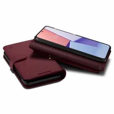 Spigen Wallet S Plus, burgundy - Samsung Galaxy S23+