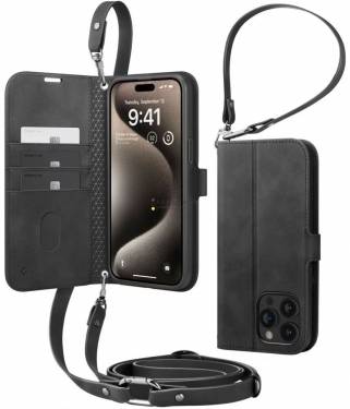 Spigen Wallet S Pro iPhone 15 Pro Black