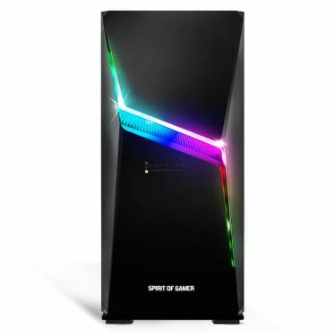 Spirit Of Gamer Clone 4 RGB Tempered Glass Black