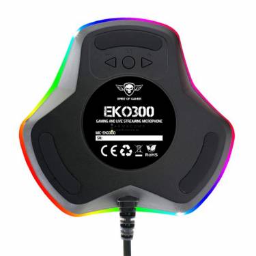 Spirit Of Gamer EKO300 RGB USB microphone Black