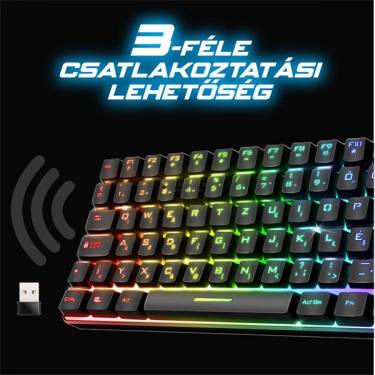 Spirit Of Gamer Elite K70 Wireless Bluetooth Semi-Mechanical Keyboard Black HU