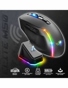 Spirit Of Gamer Elite M50 Dark Gaming Mouse Black