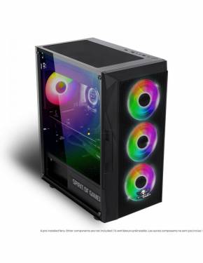 Spirit Of Gamer Rogue 7 RGB Tempered Glass Black