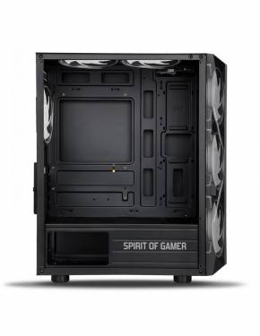 Spirit Of Gamer Rogue 7 RGB Tempered Glass Black