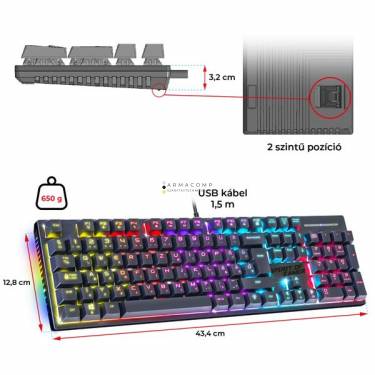 Spirit Of Gamer XPERT K250 Mechanical Keyboard Black HU