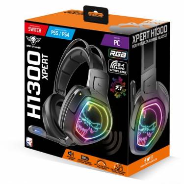 Spirit Of Gamer XPERT-XH1300 Wireless RGB Headset Black