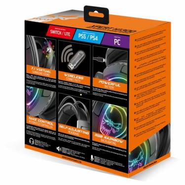 Spirit Of Gamer XPERT-XH1300 Wireless RGB Headset Black