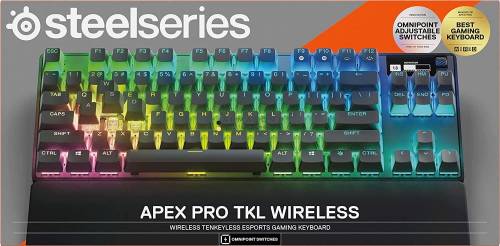 Steelseries Apex Pro TKL (2023) Wireless Mechanical Gaming Keyboard Black US