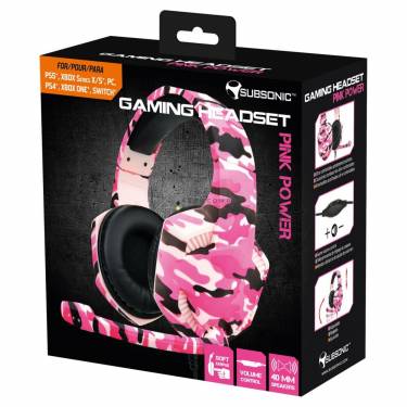 Subsonic Multi Power Gaming Headset Pink