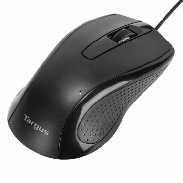 Targus Full-Size Optical Antimicrobial Wired Mouse Black