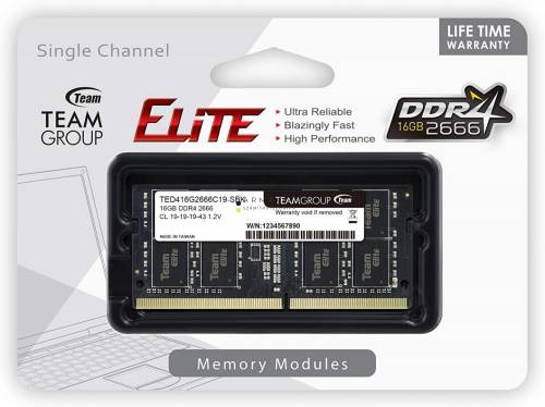 TeamGroup 16GB DDR4 2666MHz SODIMM Elite