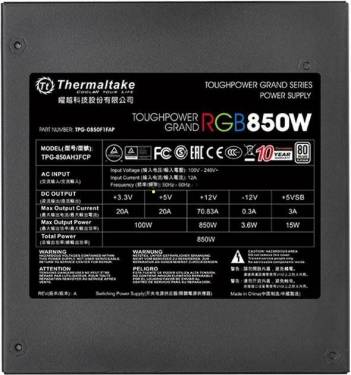 Thermaltake 850W 80+ Platinum Toughpower Grand RGB