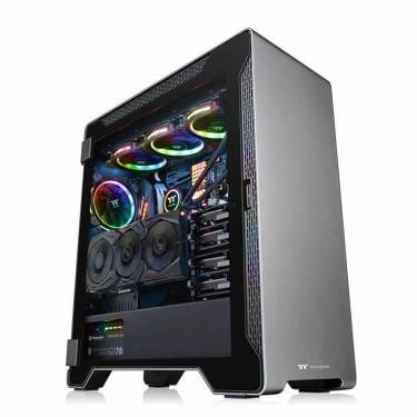 Thermaltake A500 Aluminum Tempered Glass Black