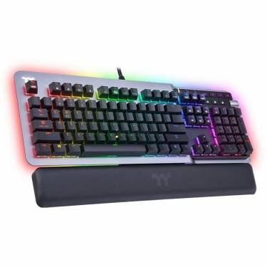 Thermaltake Argent K5 RGB Cherry Silver mechanical Gaming keyboard Titanium US