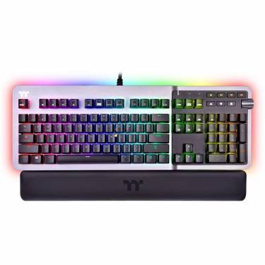 Thermaltake Argent K5 RGB Cherry Silver mechanical Gaming keyboard Titanium US