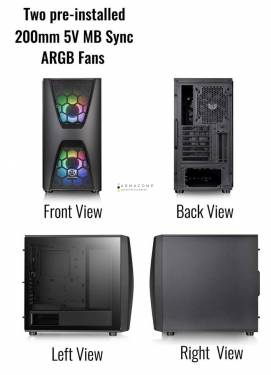 Thermaltake Commander C34 TG ARGB Tempered Glass Black