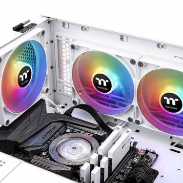 Thermaltake CT140 ARGB Sync PC Cooling Fan White (2-Fan Pack)