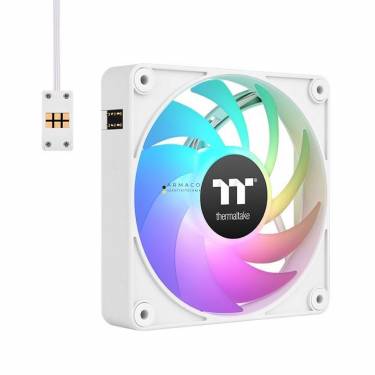 Thermaltake CT140 EX ARGB Sync PC Cooling Fan White (3-Fan Pack)