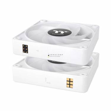 Thermaltake CT140 EX Reverse ARGB Sync PC Cooling Fan White (3-Fan Pack)