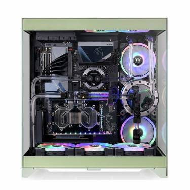 Thermaltake CTE E550 Tempered Glass Matcha Green