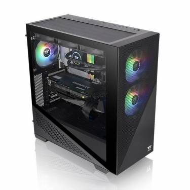 Thermaltake Divider 370 TG ARGB Mid Tower Chassis Tempered Glass Black