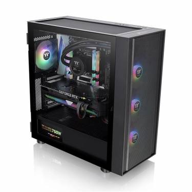 Thermaltake H570 TG ARGB Mid Tower Chassis Tempered Glass Black